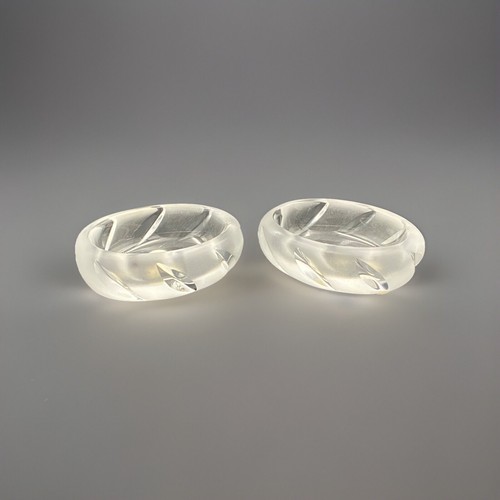 Lalique france pair salt - pair, of