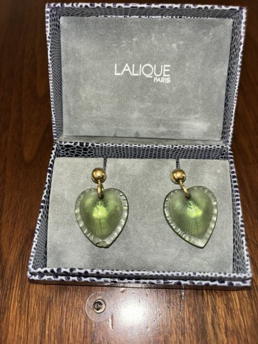Vintage lalique earrings - vintage,