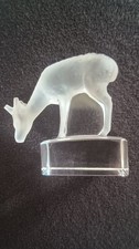 Lalique Frosted Crystal Deer